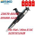 23670-E0341 New Diesel Common Rail Fuel Injector 095000-5220 095000-5224 095000-5226 Nozzle Assy for HINO 700 P13C/E13C USD 129.99 23670-E0341 New Diesel Common Rail Fuel Injector 095000-5220 095000-5224 095000-5226 Nozzle Assy for HINO 700 P13C/E13C